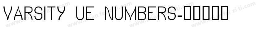 VARSITY UE NUMBERS字体转换
